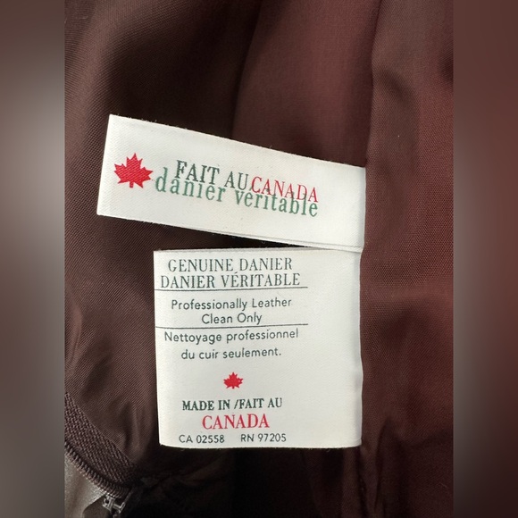 Danier Leather Women’s Genuine Leather Brown Pencil Skirt Size 6 - Picture 6 of 9